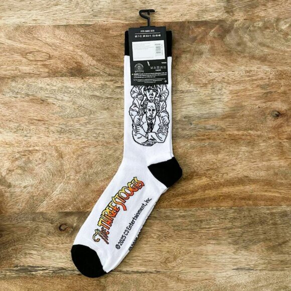 5/$20 NEW Adult The Three Stooges Socks - Picture 2 of 3